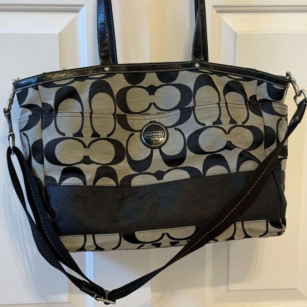 Coach Signature Canvas Diaper Bag - Picture 3 of 8